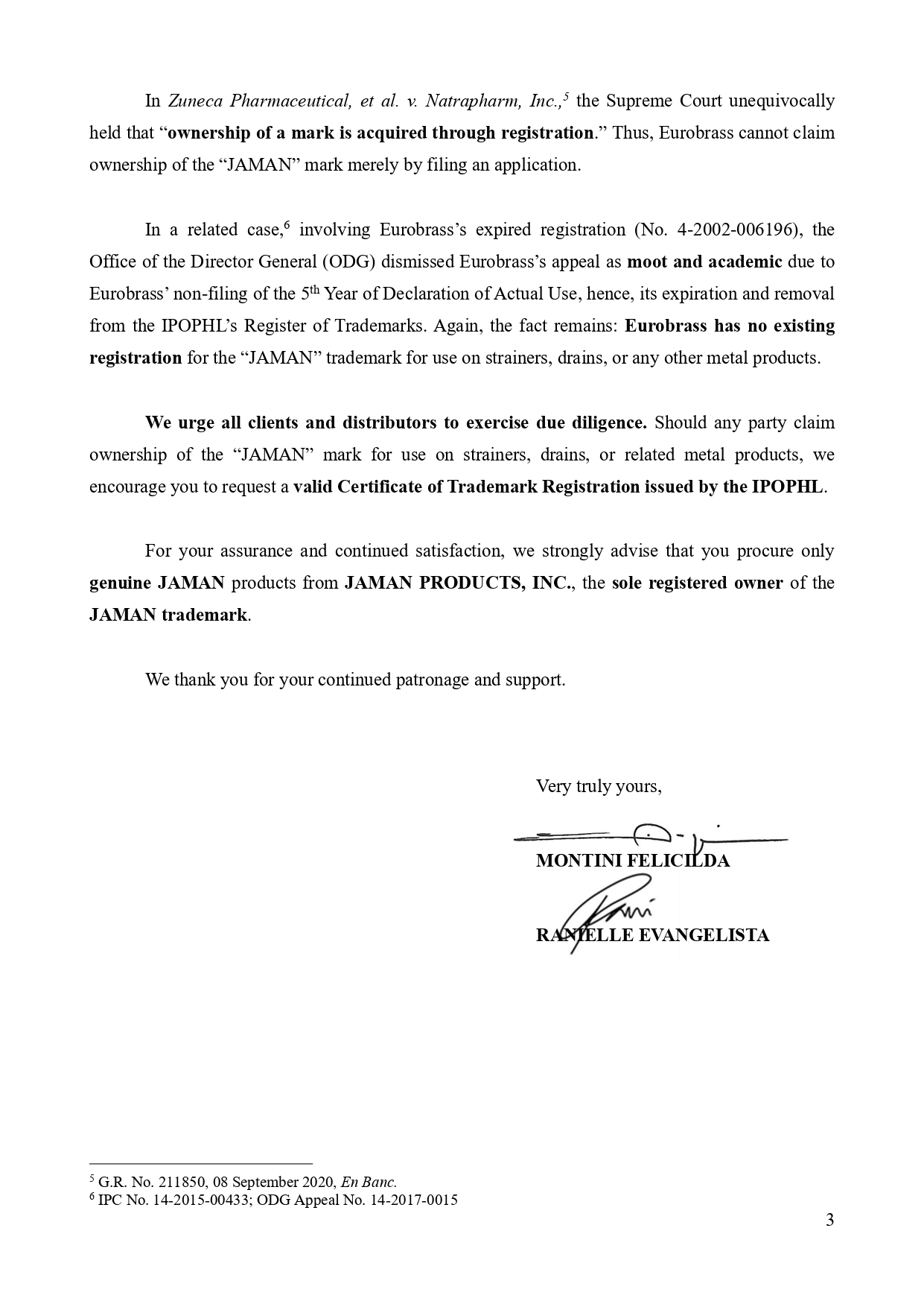 JPI Notice 3